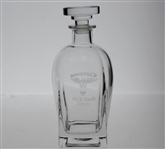 Champions Golf Club Etched Glass Decanter w/ Stopper