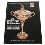 1969 Ryder Cup at Royal Birkdale Golf Club Program- Jack Nicklaus "The Concession"