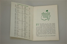 1968 Masters Tournament Spectator Guide - Bob Goalby Winner