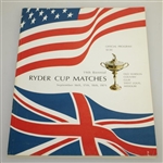 1971 The Ryder Cup at Old Warson Country Club Program & Pairing Sheets
