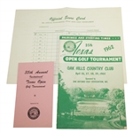 1962 Texas Open Program w/ Scorecard - Arnold Palmer Win