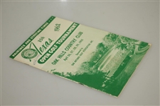 1962 Texas Open Program w/ Scorecard - Arnold Palmer Win