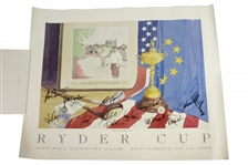 1995 Ryder Cup at Oak Hill Country Club Team USA Signed Poster JSA ALOA