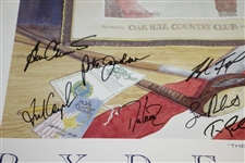 1995 Ryder Cup at Oak Hill Country Club Team USA Signed Poster JSA ALOA