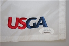Brooks Koepka Signed 2019 US Open at Pebble Beach Embroidered Flag JSA #FF17904