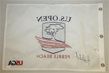 Brooks Koepka Signed 2019 US Open at Pebble Beach Embroidered Flag JSA #FF17904