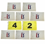 Major Champions Single Signed Embroidered Golf Flags JSA Certs