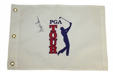 Major Champions Single Signed Embroidered Golf Flags JSA Certs