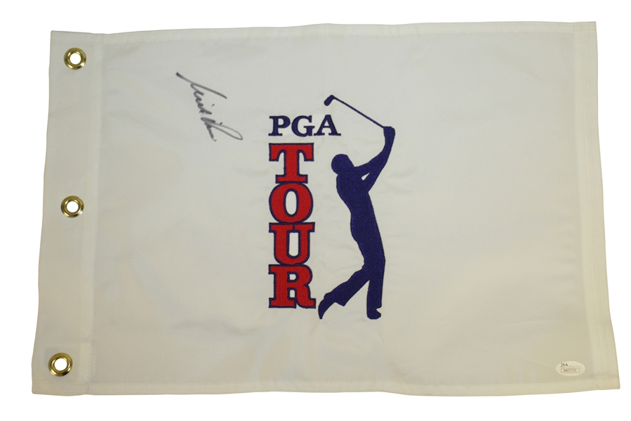 Major Champions Single Signed Embroidered Golf Flags JSA Certs
