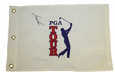 Major Champions Single Signed Embroidered Golf Flags JSA Certs