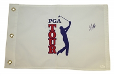 Major Champions Single Signed Embroidered Golf Flags JSA Certs