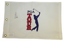 Major Champions Single Signed Embroidered Golf Flags JSA Certs