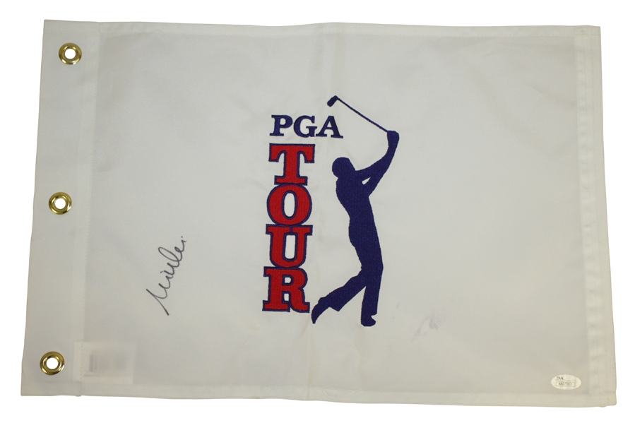 Major Champions Single Signed Embroidered Golf Flags JSA Certs