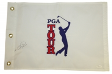 Major Champions Single Signed Embroidered Golf Flags JSA Certs