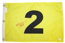 Major Champions Single Signed Embroidered Golf Flags JSA Certs