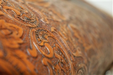 Adjustable Prototype Club in Hand Tooled Leather Case by Coats & Clark Super Stick