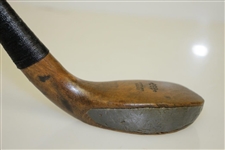 Circa 1890's A. Bussey & Pinder Long Nose Putter London w/ Putter Shaft Stamp
