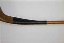 Circa 1890's A. Bussey & Pinder Long Nose Putter London w/ Putter Shaft Stamp