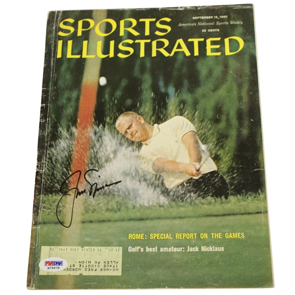 Jack Nicklaus Signed 1960 Sports Illustrated Magazine PSA #M79678