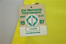 Jack Nicklaus Signed Memorial Flag w/ 1987 Champion & Runner Up JSA ALOA