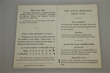 Peter Thompson Signed Royal Birkdale Golf Club Scorecard JSA ALOA