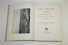 1929 Golf & Country Clubs Book by Architect Clifford Charles Wendehack