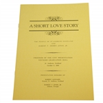 1958 A Short Love Story - The People of St Andrews & Bobby Jones Book