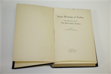1925 Sport Writing of Today & Selections from the Best Sport Stories by Lawrence Murphy