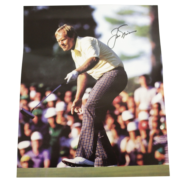 Jack Nicklaus Signed 1986 Masters Oversize Photo JSA ALOA