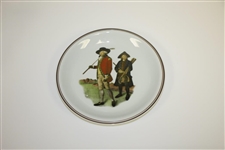 Mottahedeh Plate adapted from engraving by V. Green of The Blackheath Golfers