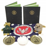Tom Watson Signed USGA Hardbound Books w/ US Open Ashtrays & Others  