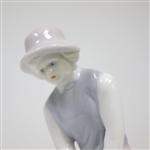 Porcelain Statue of Lady Golfer w/ Putter by Russ