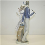 Lladro Handmade in Spain Golfing Pair Porcelain Figurines