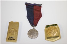 1977 US Open Rules Committee Pewter Piece w/ USGA Badges & Paperweights