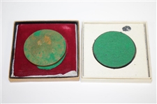 1977 US Open Rules Committee Pewter Piece w/ USGA Badges & Paperweights