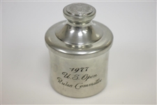 1977 US Open Rules Committee Pewter Piece w/ USGA Badges & Paperweights