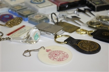 Golf Accessories Lot - Assorted Lighters, Cuff Links & Tie Tacks From Various Tournaments/Clubs