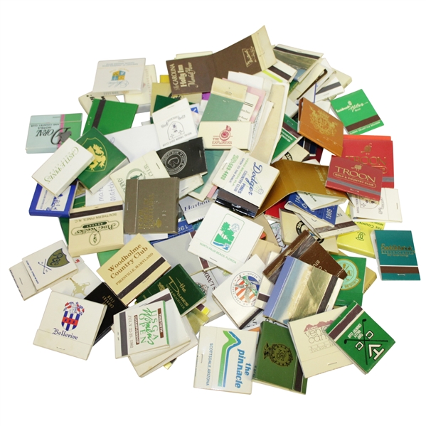 Assortment of Golf Club Matchbooks from Around the World
