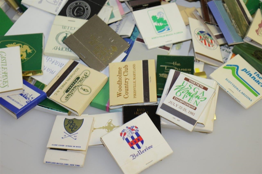 Assortment of Golf Club Matchbooks from Around the World