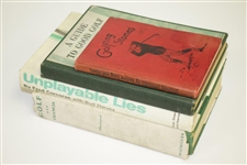 Golf, Unplayable Lies, A Guide to Good Golf by Jim Barnes & Golfing Stories Books