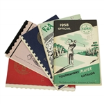 PGA Tournament Player Guides & Record Books from 1958, 1967, 1968 & 1993