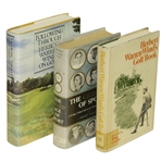 Herbert Warren Wind Signed Golf Book, The Gilded Age of Sport & Following Through JSA ALOA