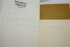 Herbert Warren Wind Signed Golf Book, The Gilded Age of Sport & Following Through JSA ALOA