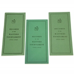 Augusta National Golf Club Masters Tournament Record Books from 1964, 1955 & 1966