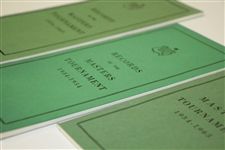 Augusta National Golf Club Masters Tournament Record Books from 1964, 1955 & 1966