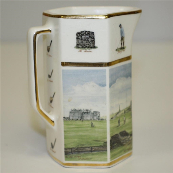 St Andrews Pointers of London Handcrafted Pitcher by Artist Bill Waugh