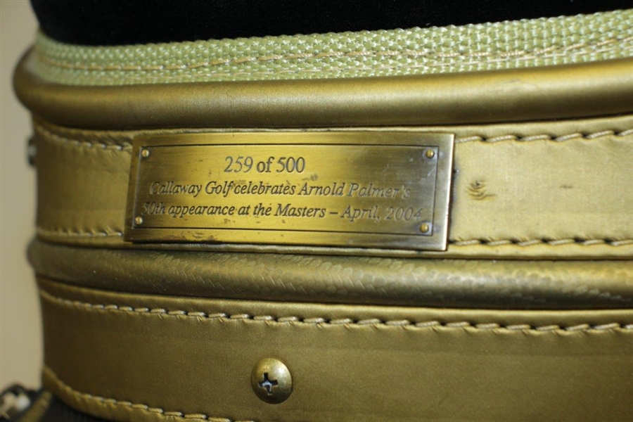 Arnold Palmer Signed Callaway 50th Masters Anniversary Commemorative Golf Bag JSA ALOA
