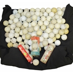 Collection of Signature Golf Balls of 133 including Mesh Ball of Johnny Farrell