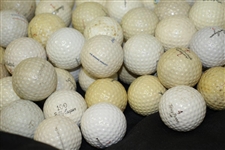 Collection of Signature Golf Balls of 133 including Mesh Ball of Johnny Farrell