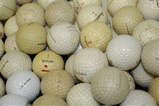 Collection of Signature Golf Balls of 133 including Mesh Ball of Johnny Farrell